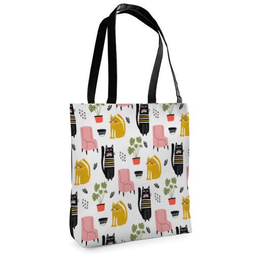 Сумка тканевая Presentville Tenderness Коты (ST 20M004 BL) Сумка тканевая Presentville Tenderness Коты (ST 20M004 BL)