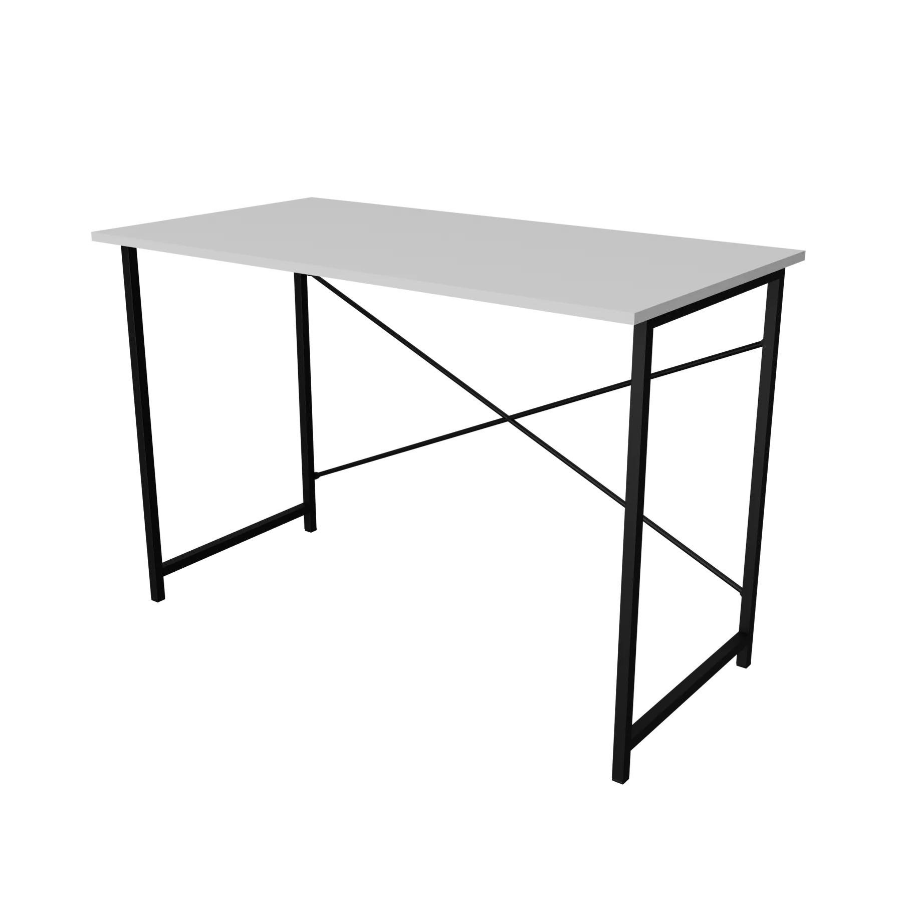 Комп'ютерний стіл письмовий Neman Гадж ламінована ДСП/метал 1000х580х750 см Білий/Чорний