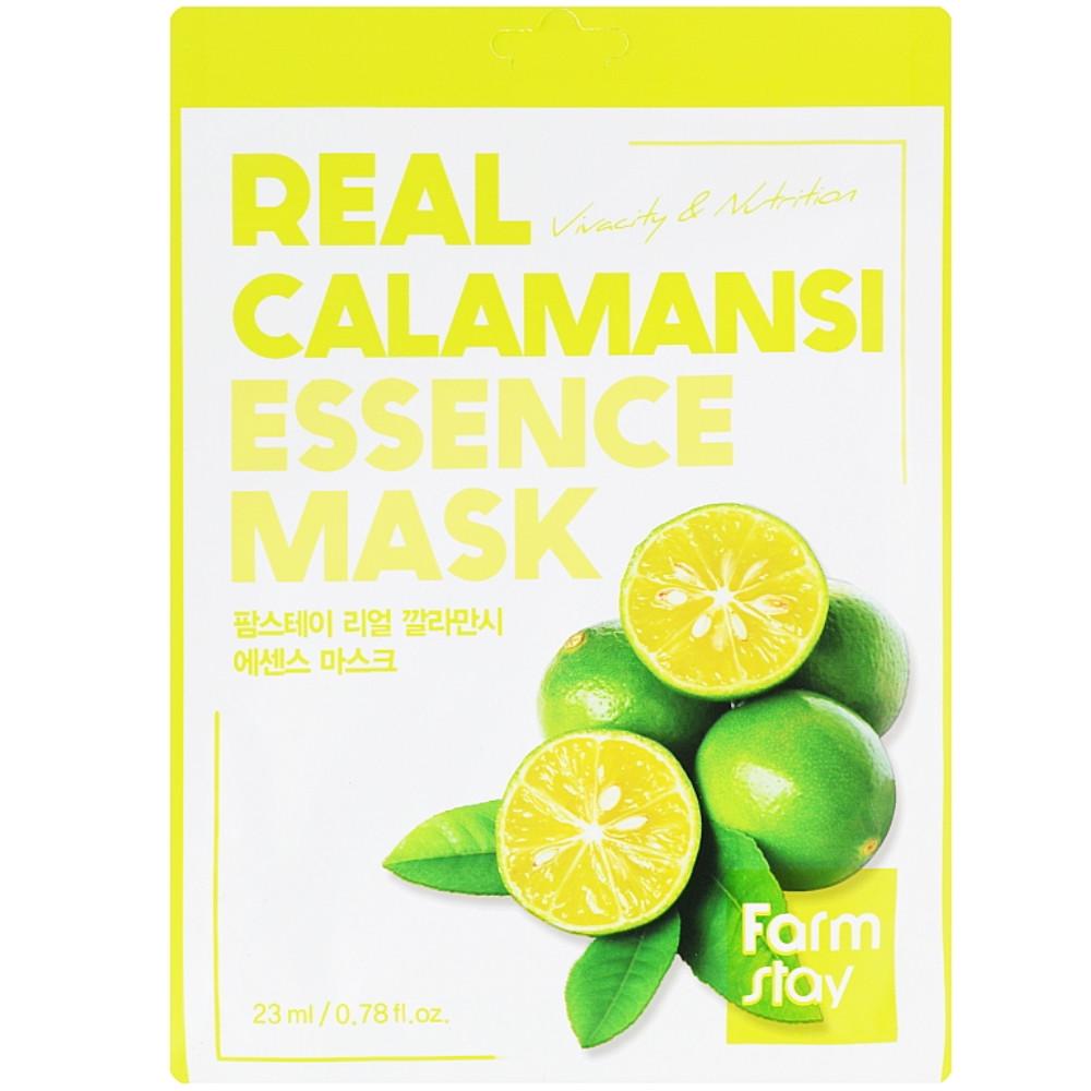 Маска витаминная для лица Farmstay Real Calamansi Essence Mask с экстрактом каламанси 23 мл (8809446652482)