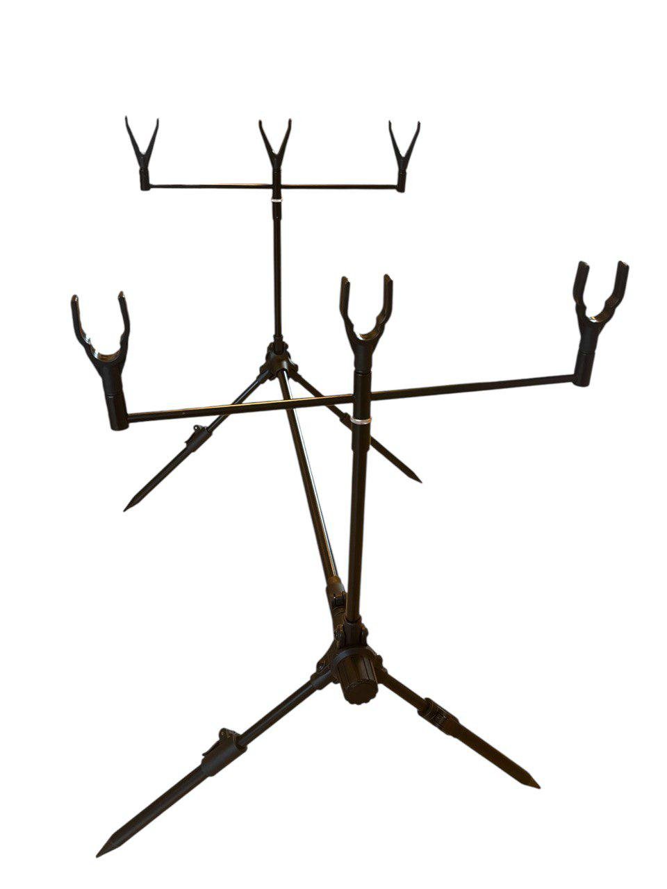 Род-под алюмінієвий Weida A-09-3 на 3 вудилища 6 рогатин (1431499746) - фото 2