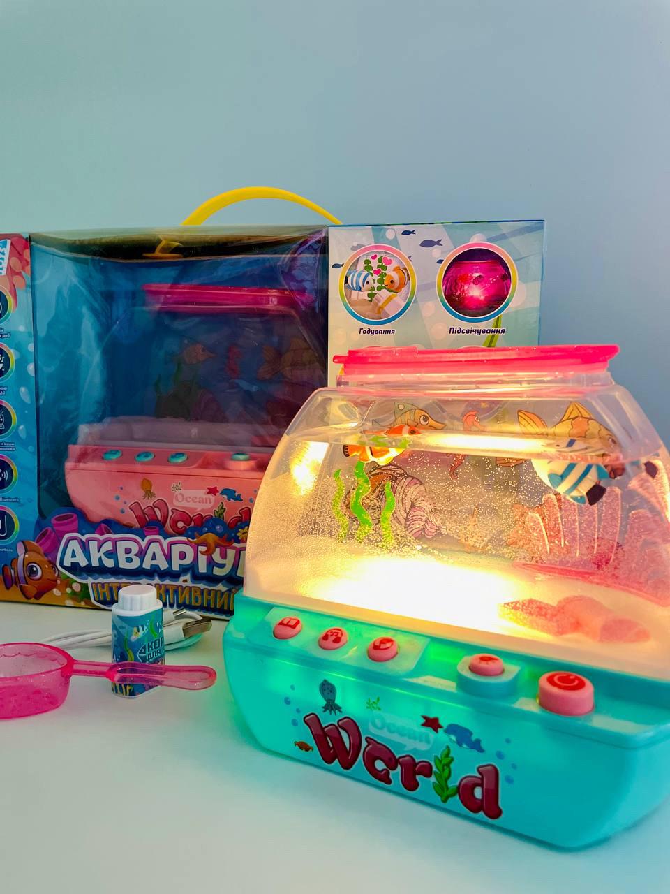 Аквариум музыкальный WToys 2 цвета/подсветка/сказки/песни/Bluetooth/ночник/USB-кабель Аквариум музыкальный WToys 2 цвета/подсветка/сказки/песни/Bluetooth/ночник/USB-кабель