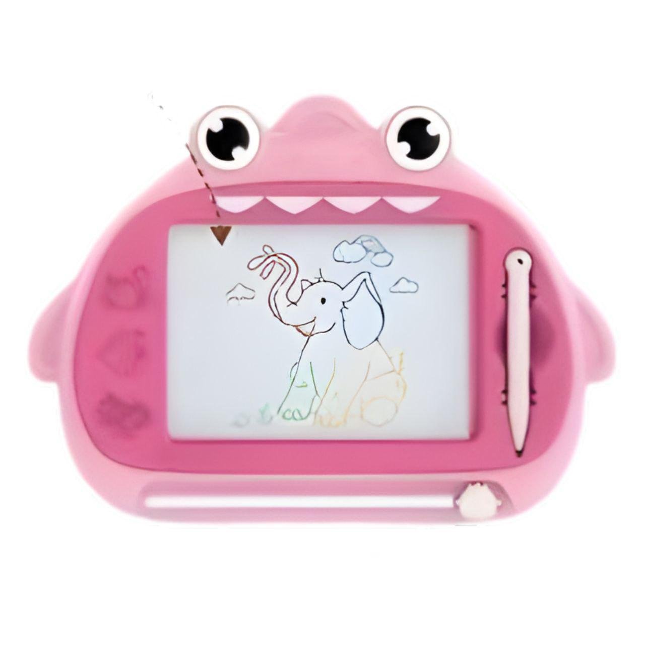 Доска магнитная для рисования 368-87-1 цветной рисунок стилус 26х19 см Розовый (31210981)