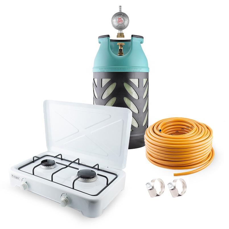 Набор газовый баллон Nord Camp 24,5 л/редуктор/шланг/портативная плита OR-201/хомуты (NC00950)