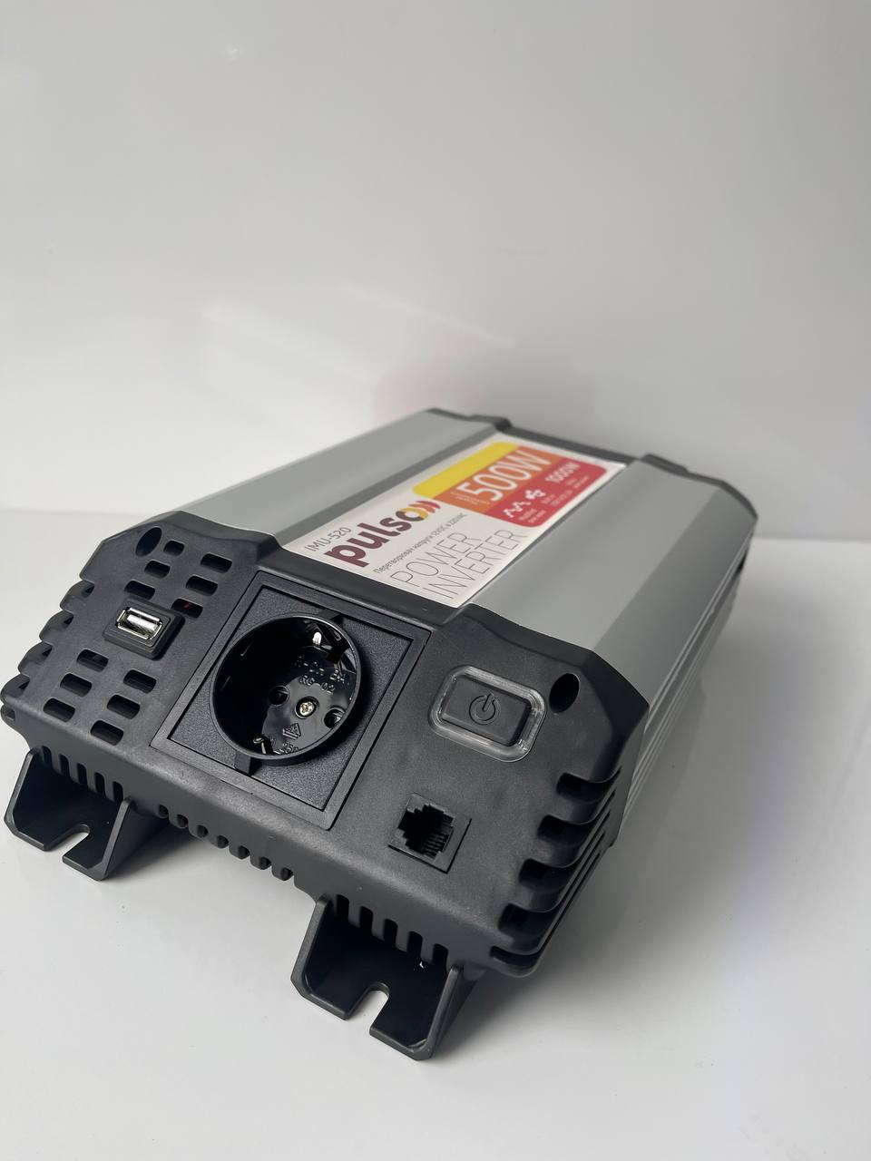 Преобразователь напряжения Pulso IMU-520 USB-5VDC 2.0 A 12-220 V 500 W - фото 2 Преобразователь напряжения Pulso IMU-520 USB-5VDC 2.0 A 12-220 V 500 W - фото 2