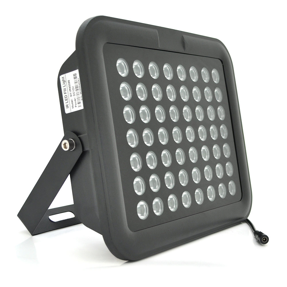 Прожектор инфракрасный VOLTRONIC GY-IR80056 56 диодов 12 В 56 Вт для видеонаблюдения и охраны освещение до 200 м (33958)