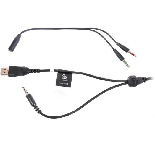 Наушники A4Tech Bloody G200 Black/Red (44807) - фото 5