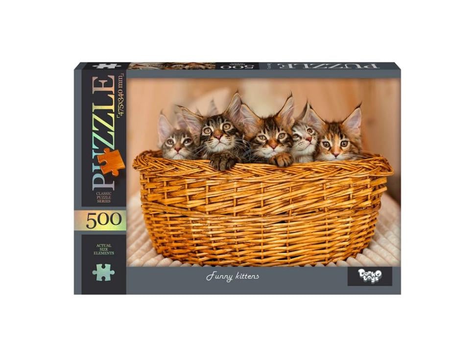 Пазл Danko Toys Funny kittens 500 эл. Коричневый (IP-177-P-1178)