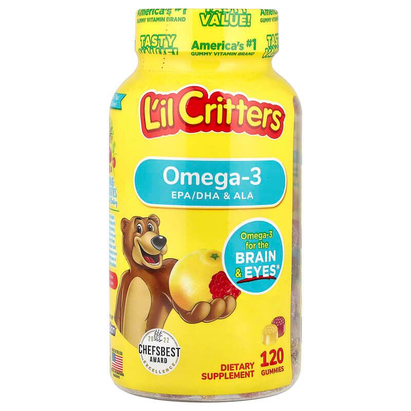 Добавка для дітей L'il Critters Omega-3 120 жувальних мармеладок (2458610239)