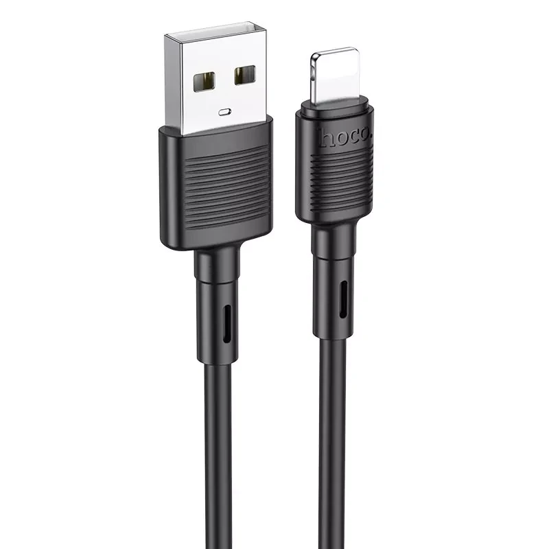 Кабель Hoco Lightning Victory charging data cable X83 1 м 2.4A Черный