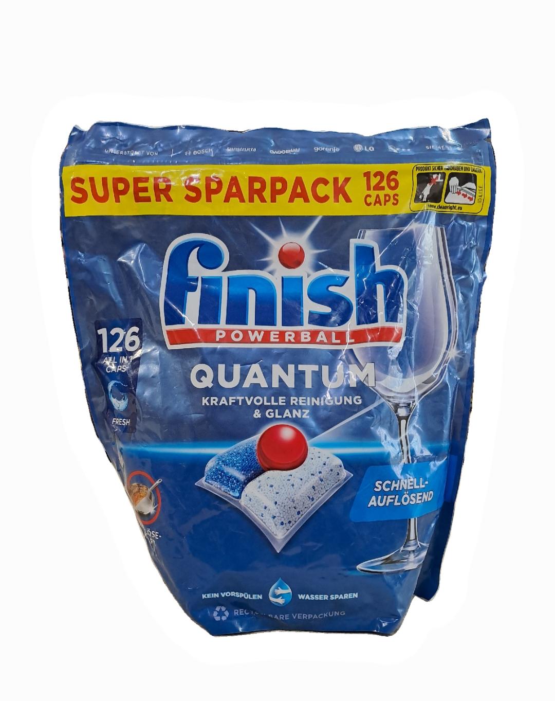 Капсули для посудомийної машини Finish Quantum 126 шт. (13342602) Капсули для посудомийної машини Finish Quantum 126 шт. (13342602)