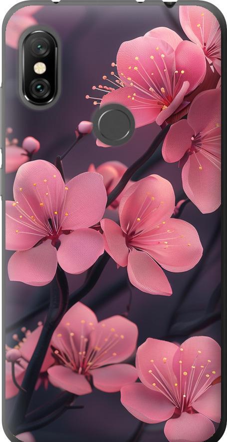 Чохол на Xiaomi Redmi Note 6 Pro Пурпурова сакура (6075u-1551-42517)
