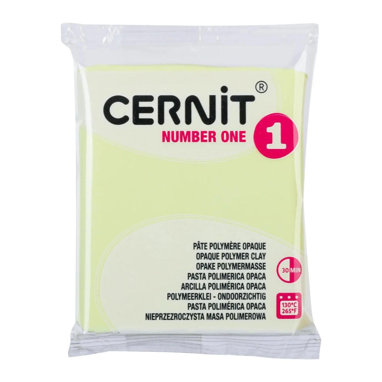Глина полимерная Cernit Number One 56 г Пастельный желтый (CE0900056731C)