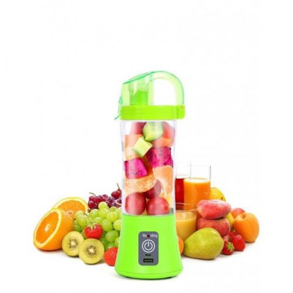 Блендер портативный UKC Smart Juice Cup Fruits USB Зеленый - фото 2