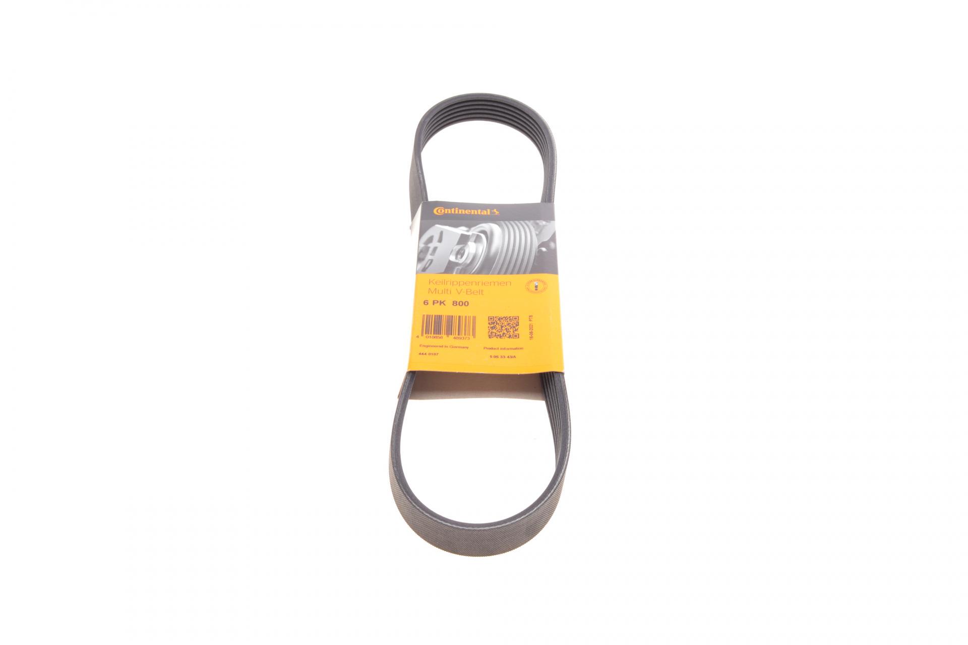 Ремень генератора Continental Citroen Berlingo/Peugeot Partner 1.6HDI 6PK800 (6PK800)