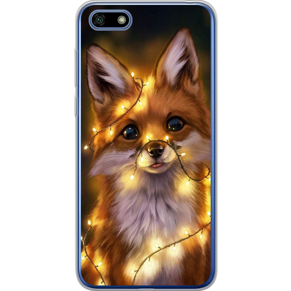 Чехол BoxFace Huawei Y5 2018 Рождественская лиса Прозрачный силикон (33370-up2399-33370)