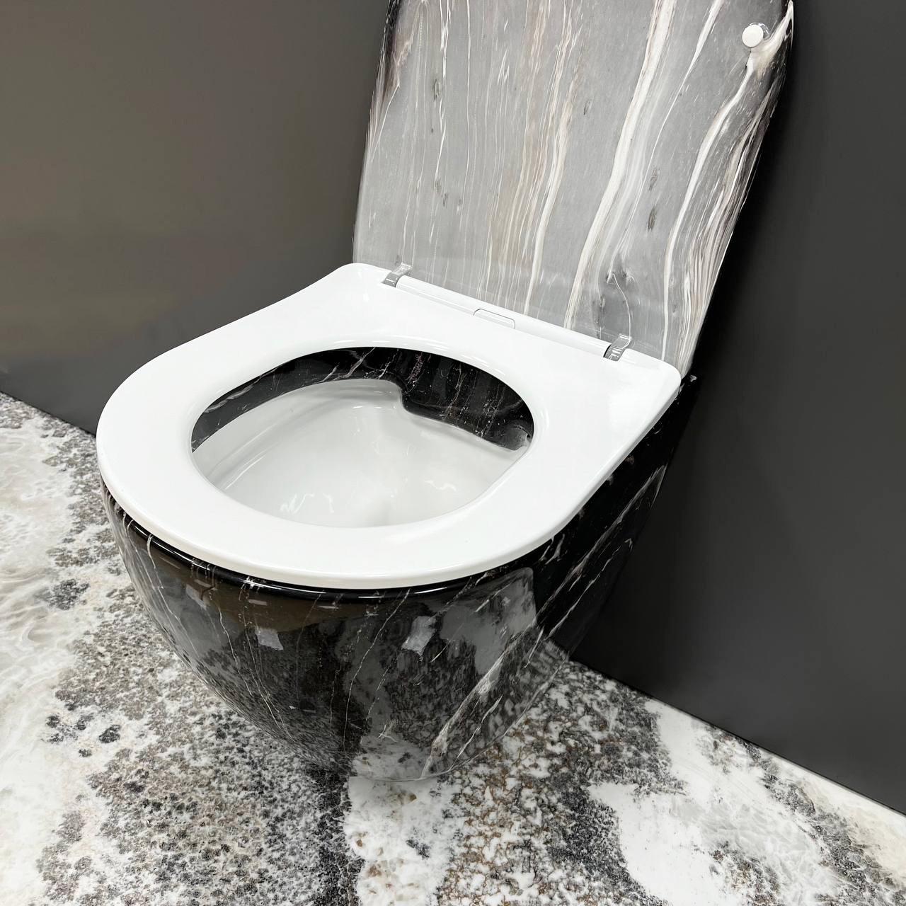 Унитаз подвесной VBI VULCANO Black Onyx (2810366775) - фото 4 Унитаз подвесной VBI VULCANO Black Onyx (2810366775) - фото 4