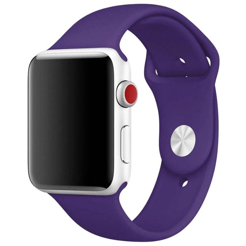 Ремінець силіконовий для Apple Watch Sport Band 38/40/41 S/M & M/L 3pcs Фіолетовий/Amethyst (00000032192_62)