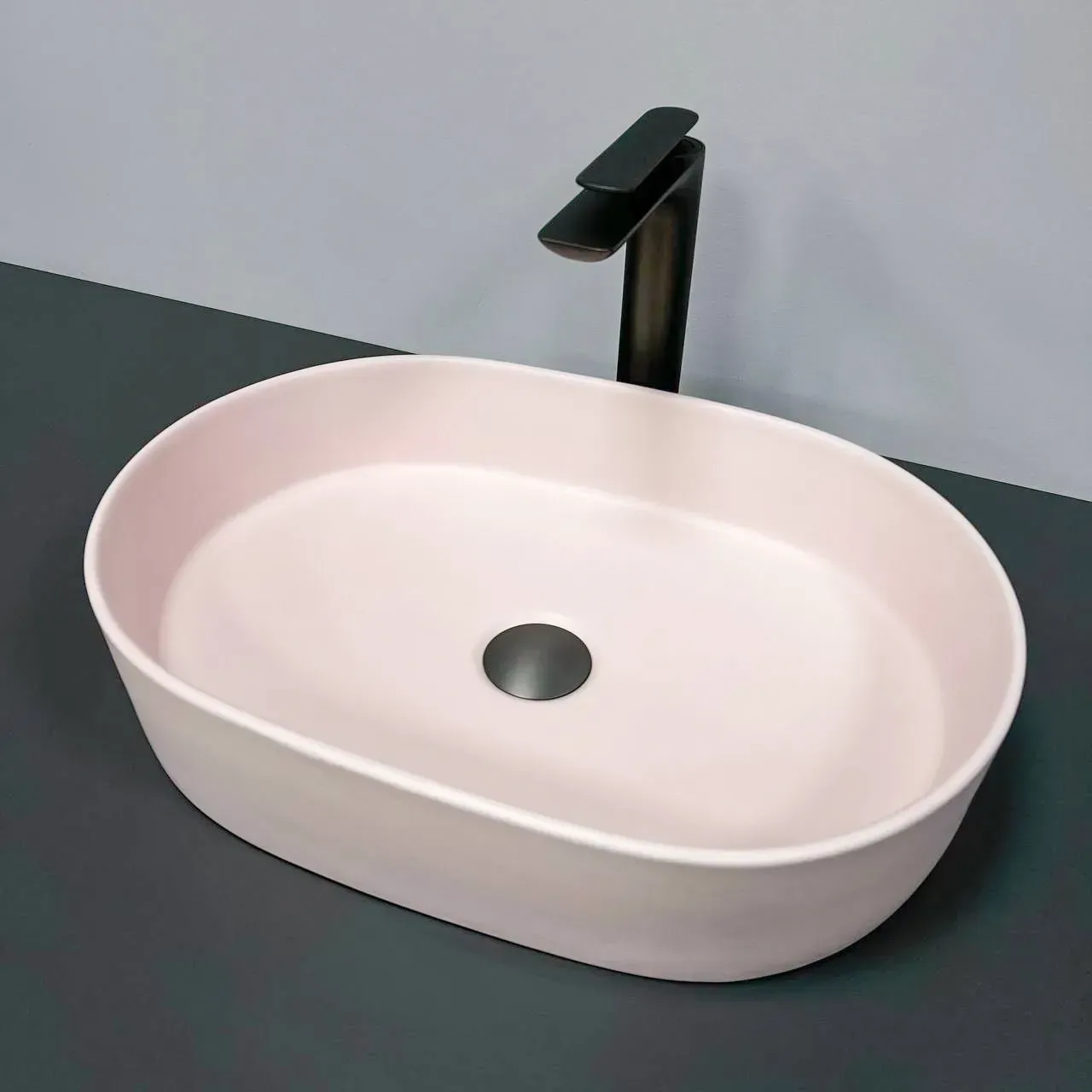 Умывальник накладной VBI Verona овальный 500x340 мм Розовый (RM-VBI-011316) Умывальник накладной VBI Verona овальный 500x340 мм Розовый (RM-VBI-011316)