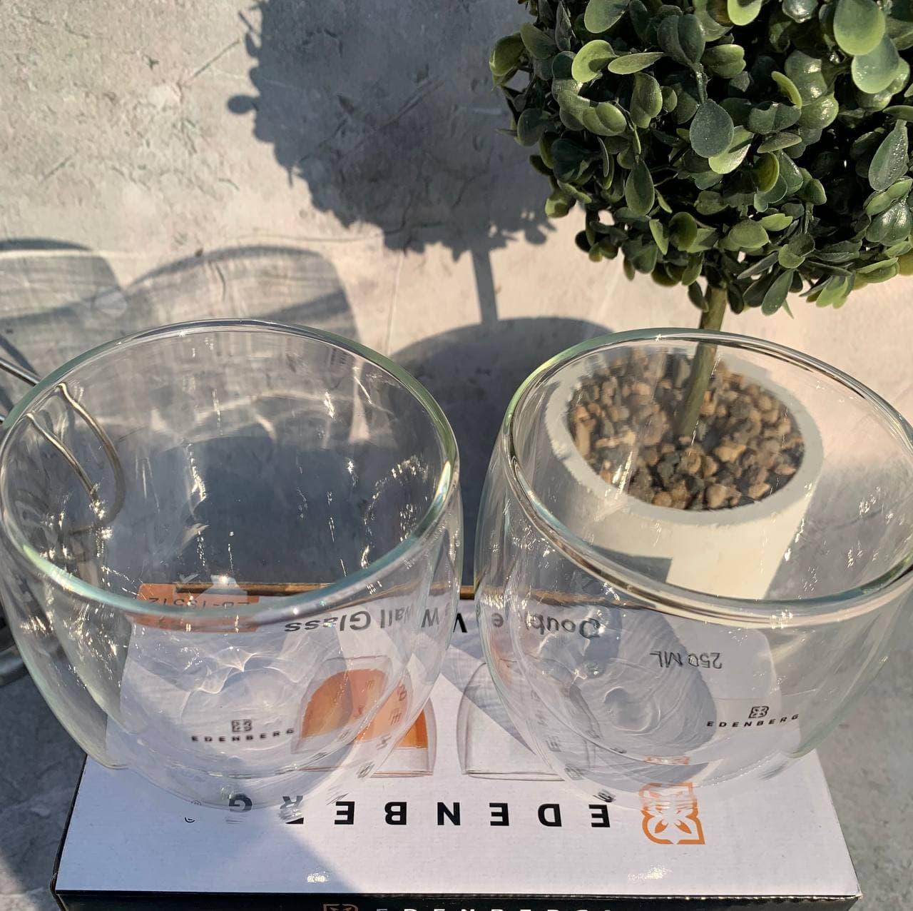 Набор стаканов Edenberg с двойными стенками 2шт. 250 мл (EB-19512) - фото 9