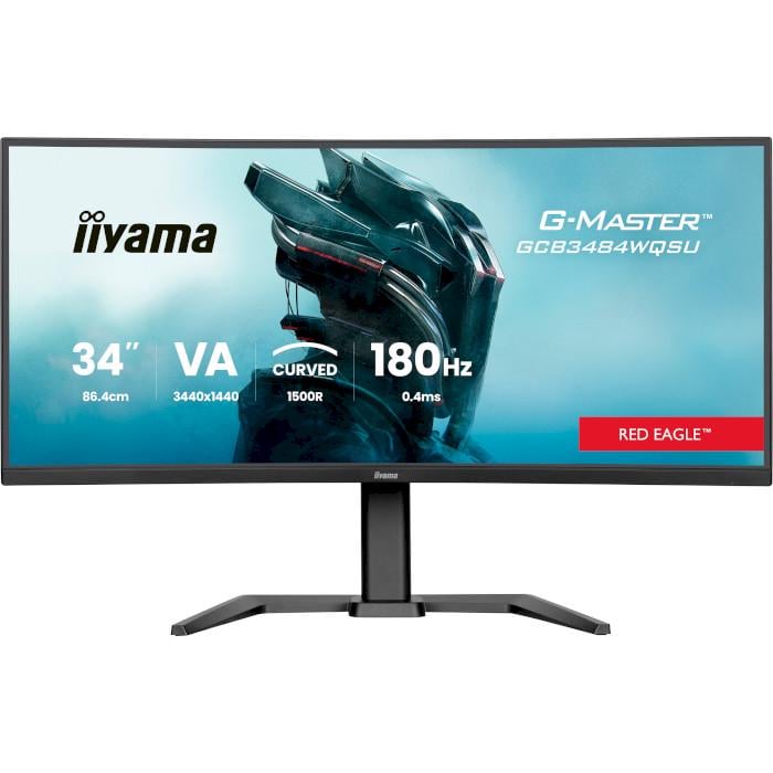 Монитор игровой изогнутый Iiyama G-Master GCB3484WQSU-B1 Red Eagle Black (32163254)