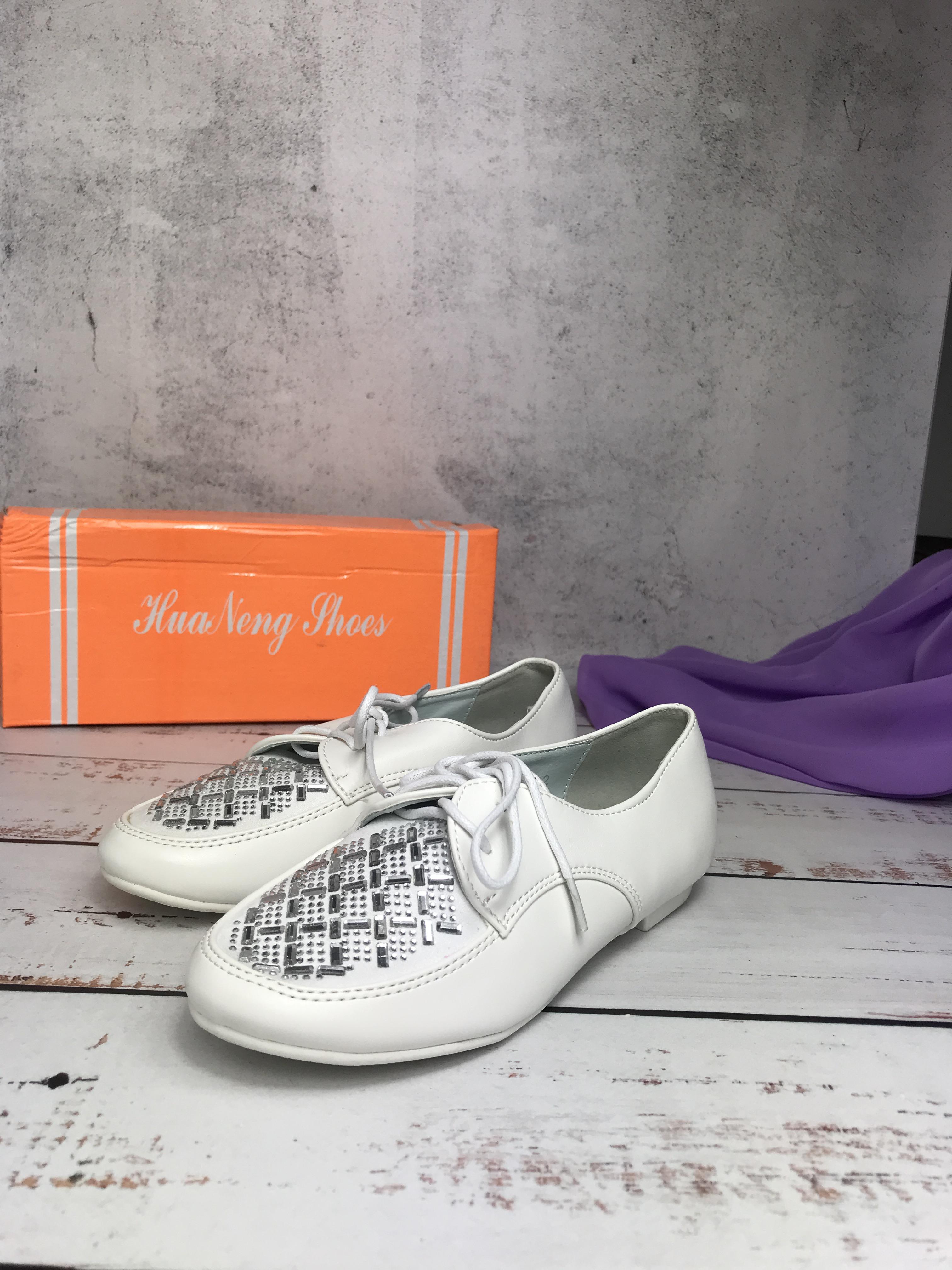 Туфлі для дівчаток Huanengshoes р. 35 21,6 см Білий (688)