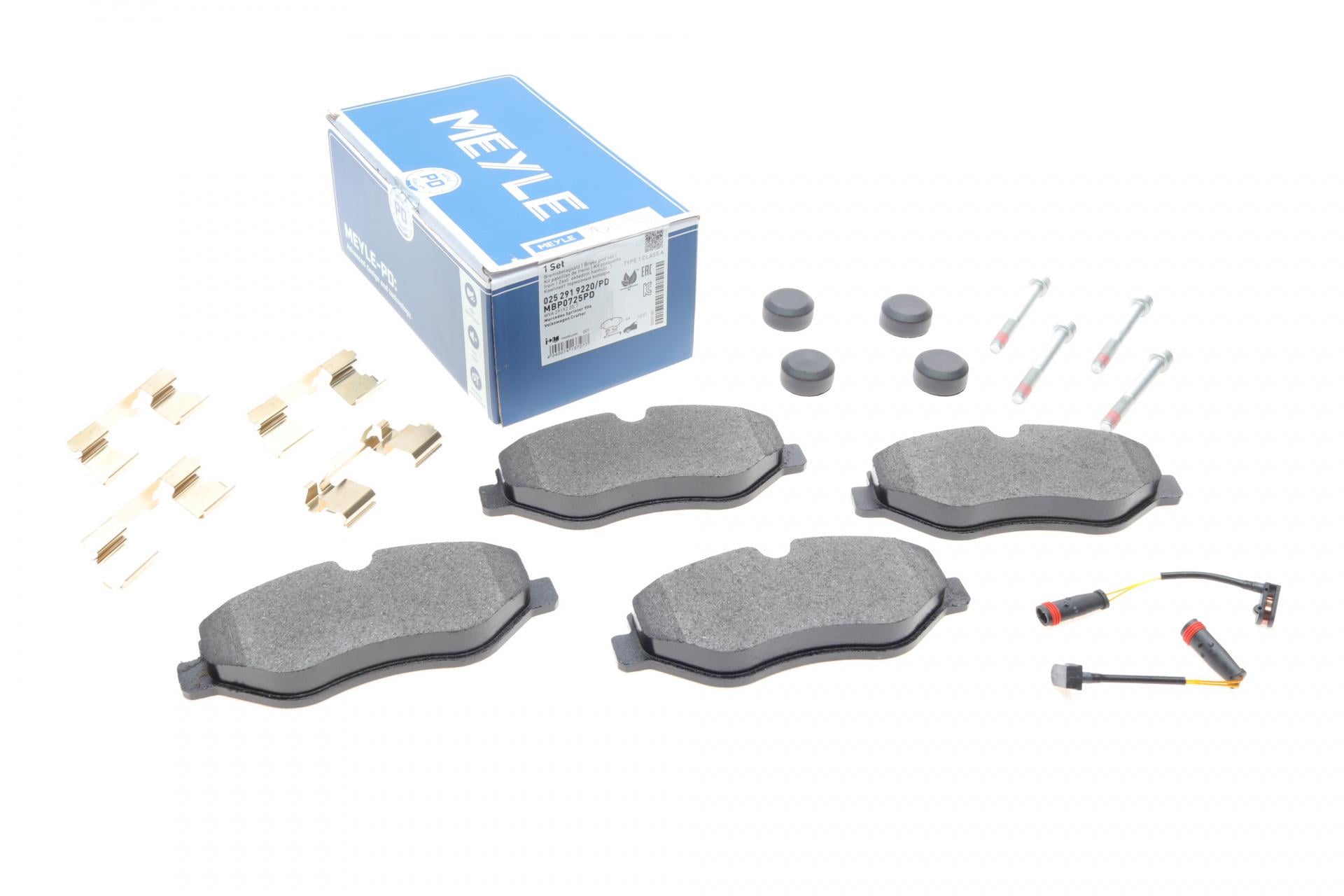 Колодки тормозные передние Meyle для MB Sprinter 906 /Vito W639 Brembo Platinum (025 291 9220/PD)