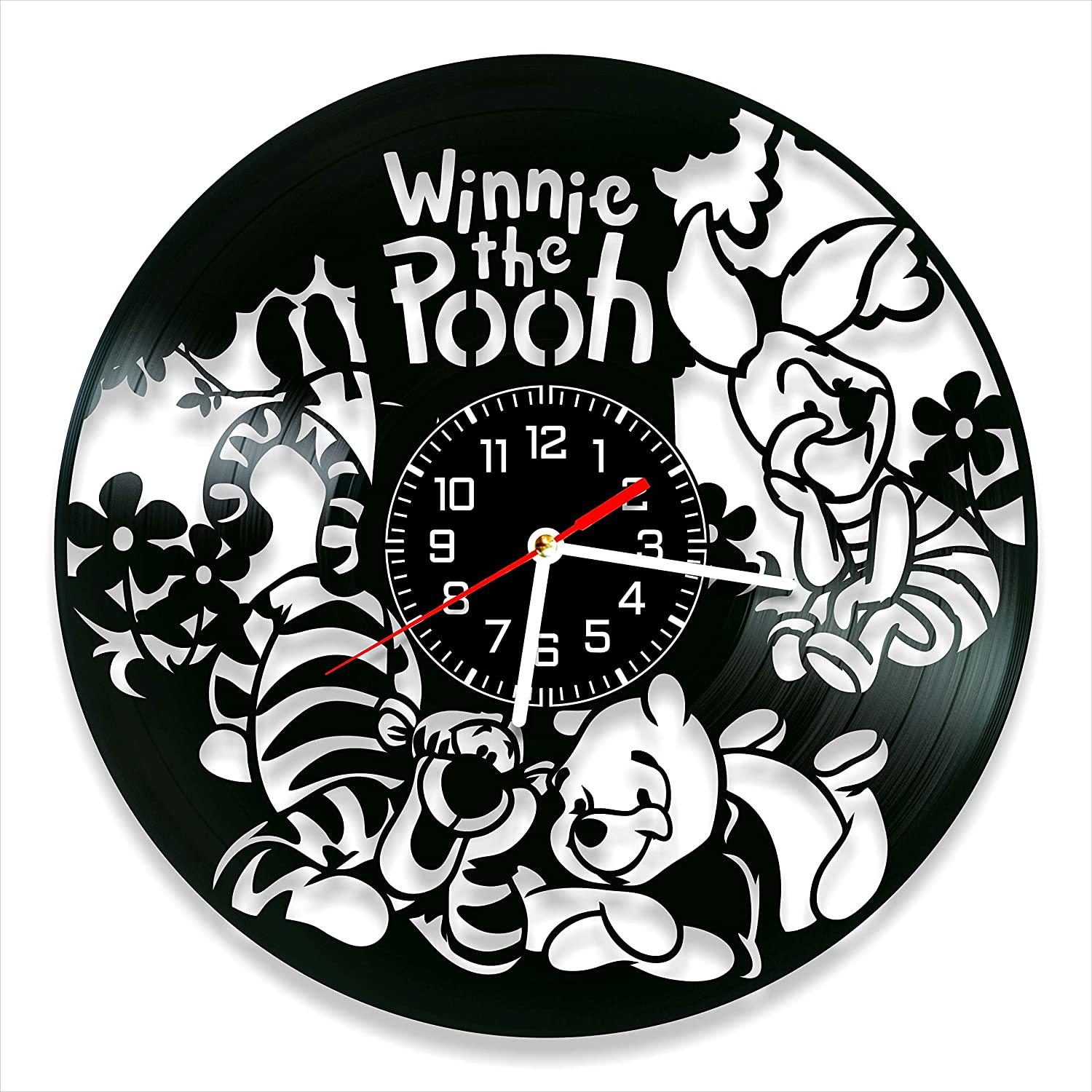 Часы настенные Винни Пух 2050 из виниловой пластинки