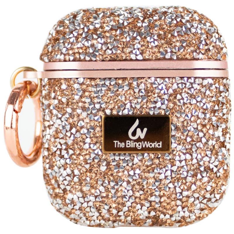 Чохол Bling World Rock Diamond для навушників AirPods 1/2 Рожевий (00000057525_3)