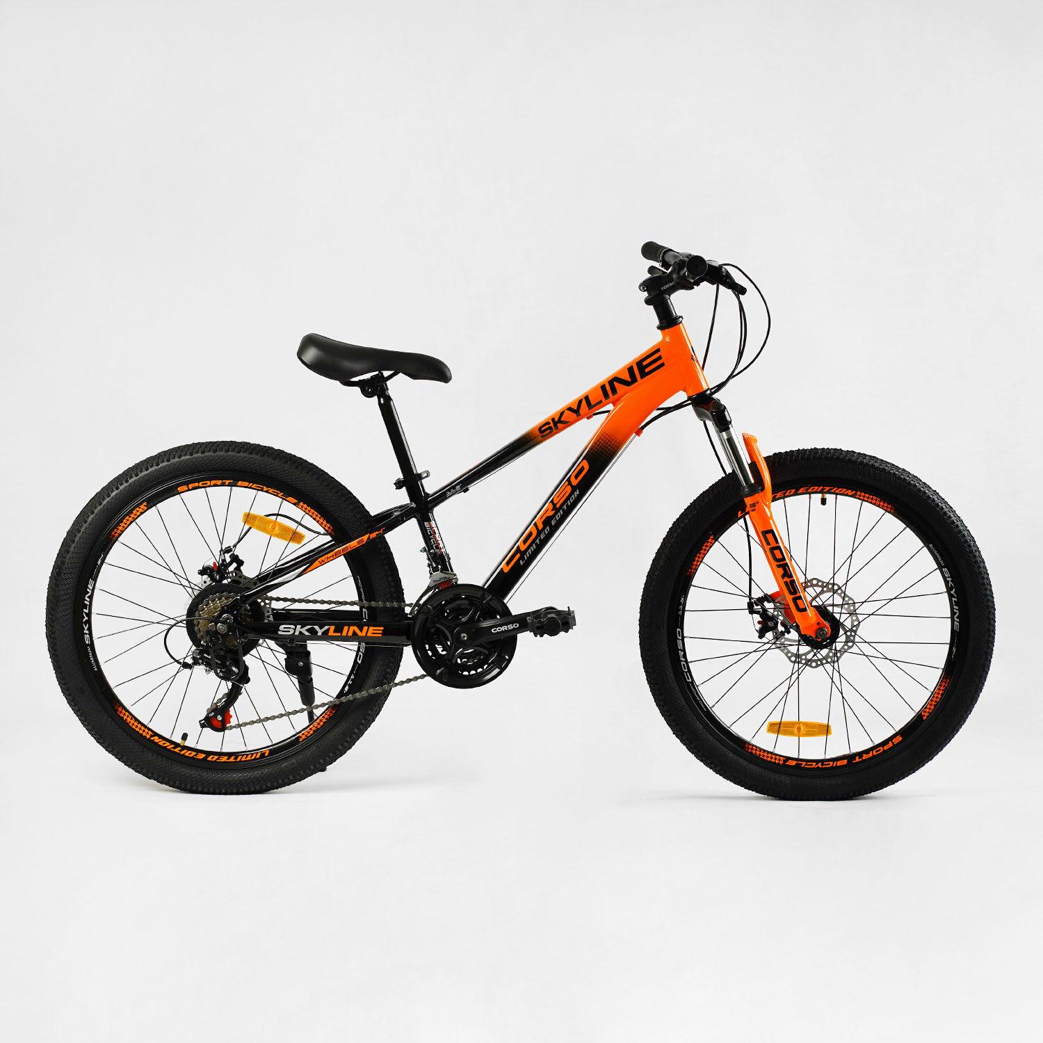 ᐉ Велосипед cпортивный Corso SKYLIN 24" 21 скорость рама алюминиевая 11 ...