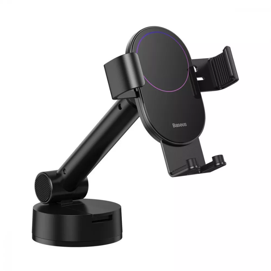 Держатель автомобильный Baseus Simplism Gravity Car Mount With Suction Base Black Автодержатель для телефона Черный