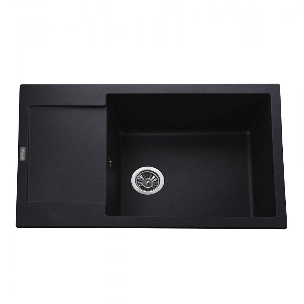 Гранитная мойка Globus Lux Malabi А0001 780х500 мм Черный