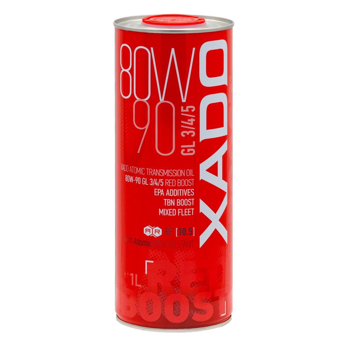 Трансмісійна олива XADO Atomic Oil 80W-90 GL-3/4/5 RED BOOST 1 л