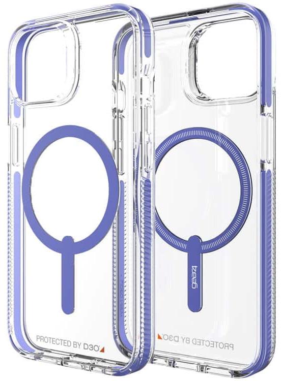 Чехол прозрачный Gear4 Crystal Palace Piccadilly MagSafe Case для Apple Iphone 13/14 6.1" Periwinkle - фото 2