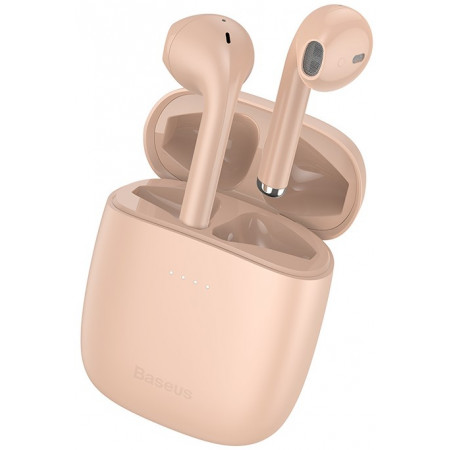 Наушники беспроводные Bluetooth BASEUS W04 PRO Pink (NGTW030104)