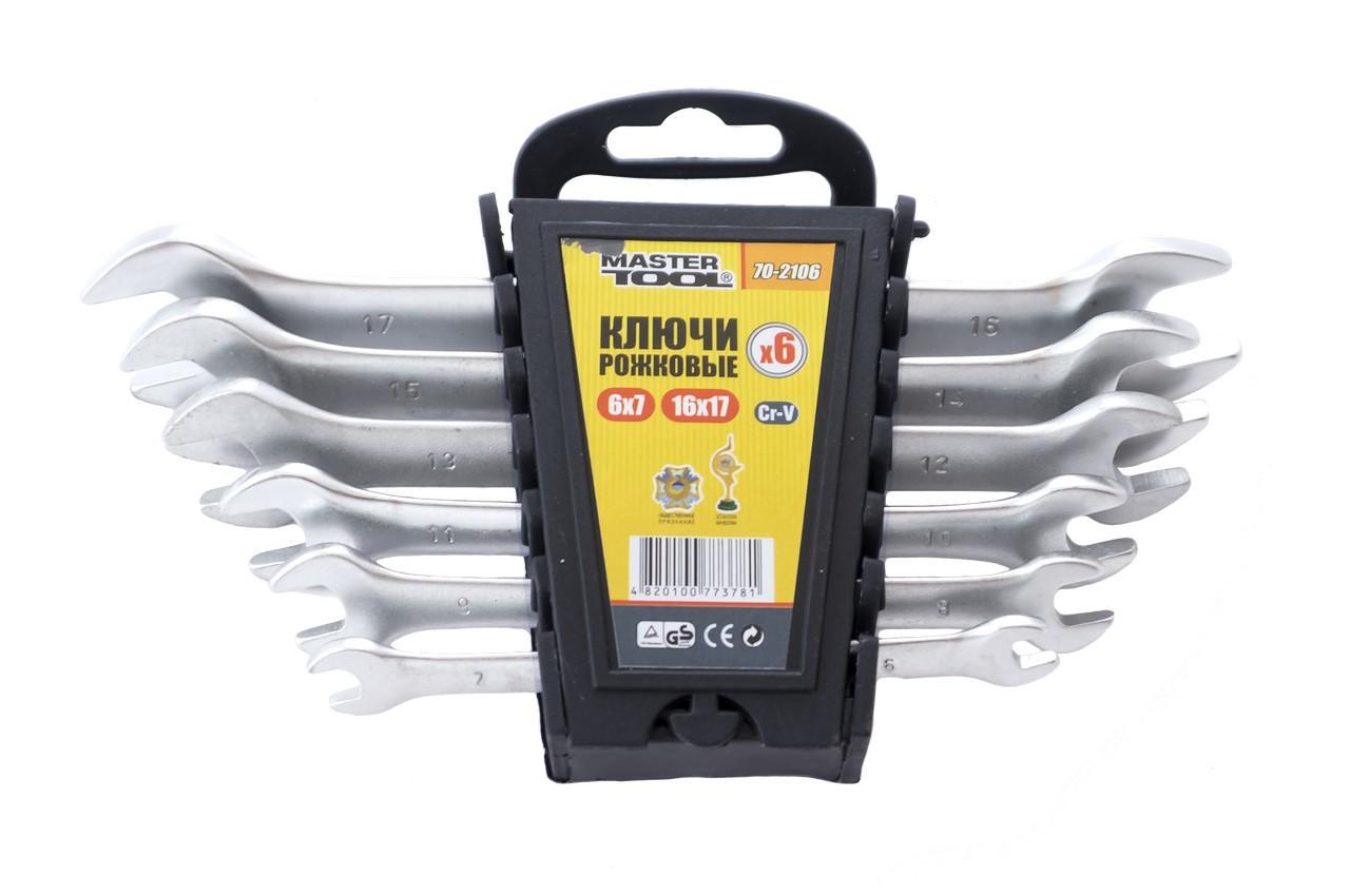 Набір комбінованих ключів MasterTool 70-2106 6 шт. 6-17 мм