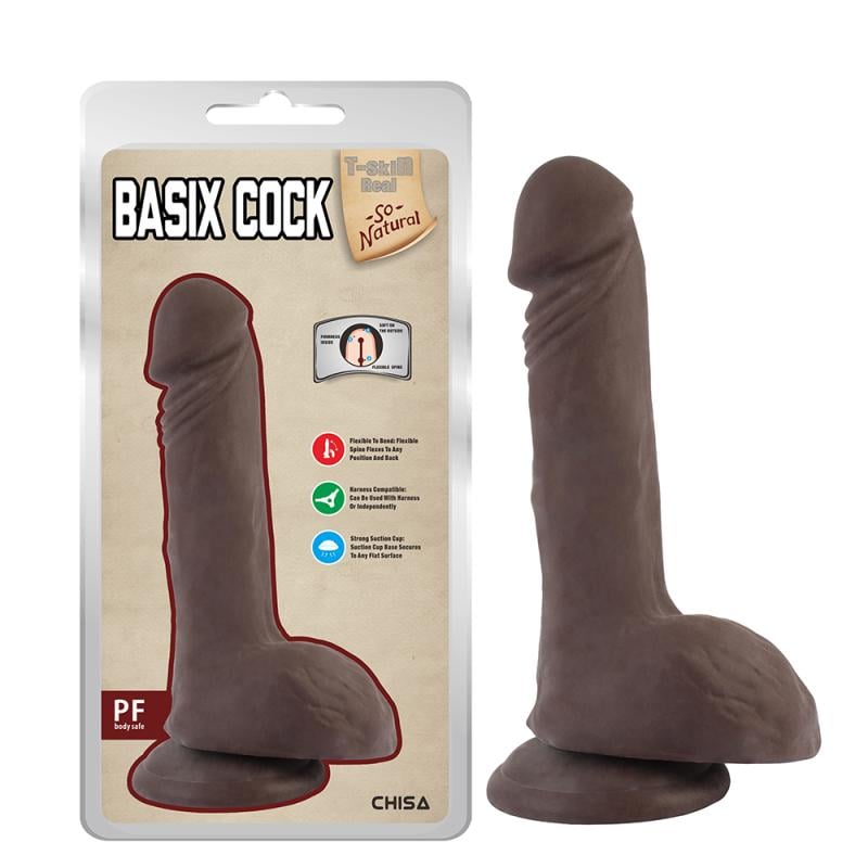 Фаллоимитатор на присоске Basix Cock Brown (1000064035) Фаллоимитатор на присоске Basix Cock Brown (1000064035)