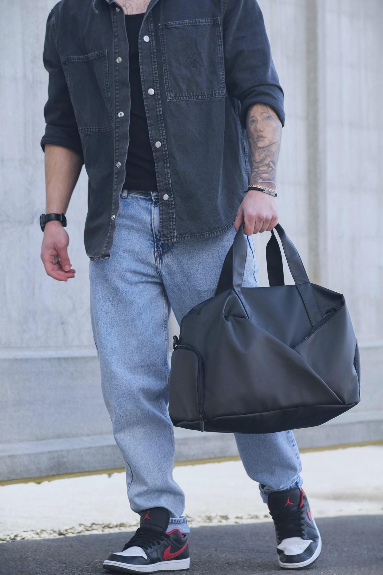 Сумка мужская Without Gym дорожная багажная Black (8049528) - фото 3 Сумка мужская Without Gym дорожная багажная Black (8049528) - фото 3