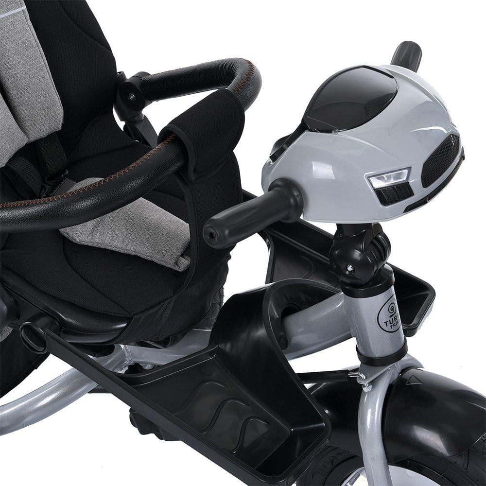 Дитячий велосипед триколісний Turbo Trike MT 1007 гумові колеса Сірий (723286211) - фото 8 Дитячий велосипед триколісний Turbo Trike MT 1007 гумові колеса Сірий (723286211) - фото 8