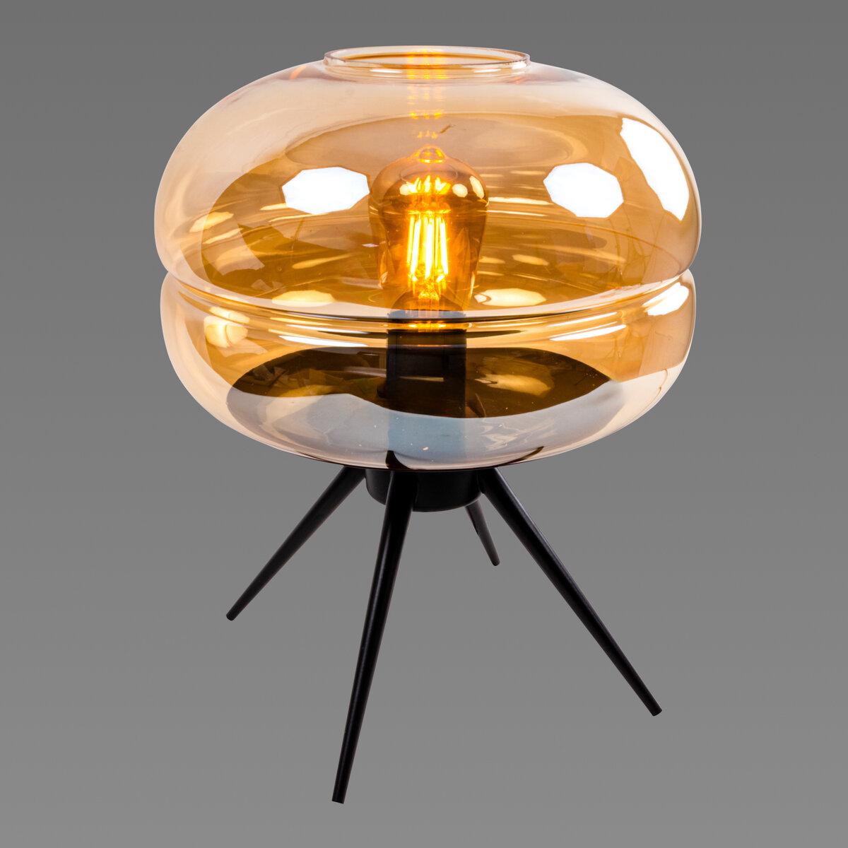 Лампа настольная декоративная Light House SRS-19244 Amber Черный/Янтарный