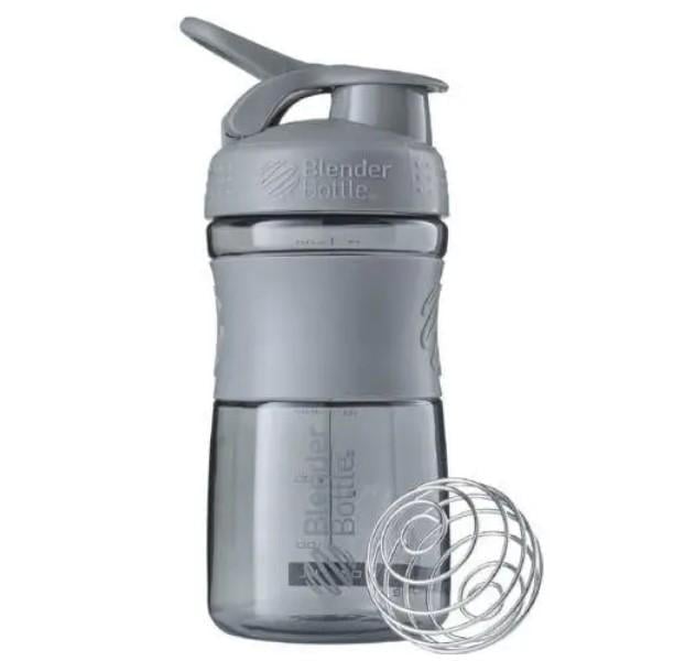 Шейкер спортивный Blender Bottle SportMixer Flip 20 oz/590 мл Grey (SM 20oz Grey)