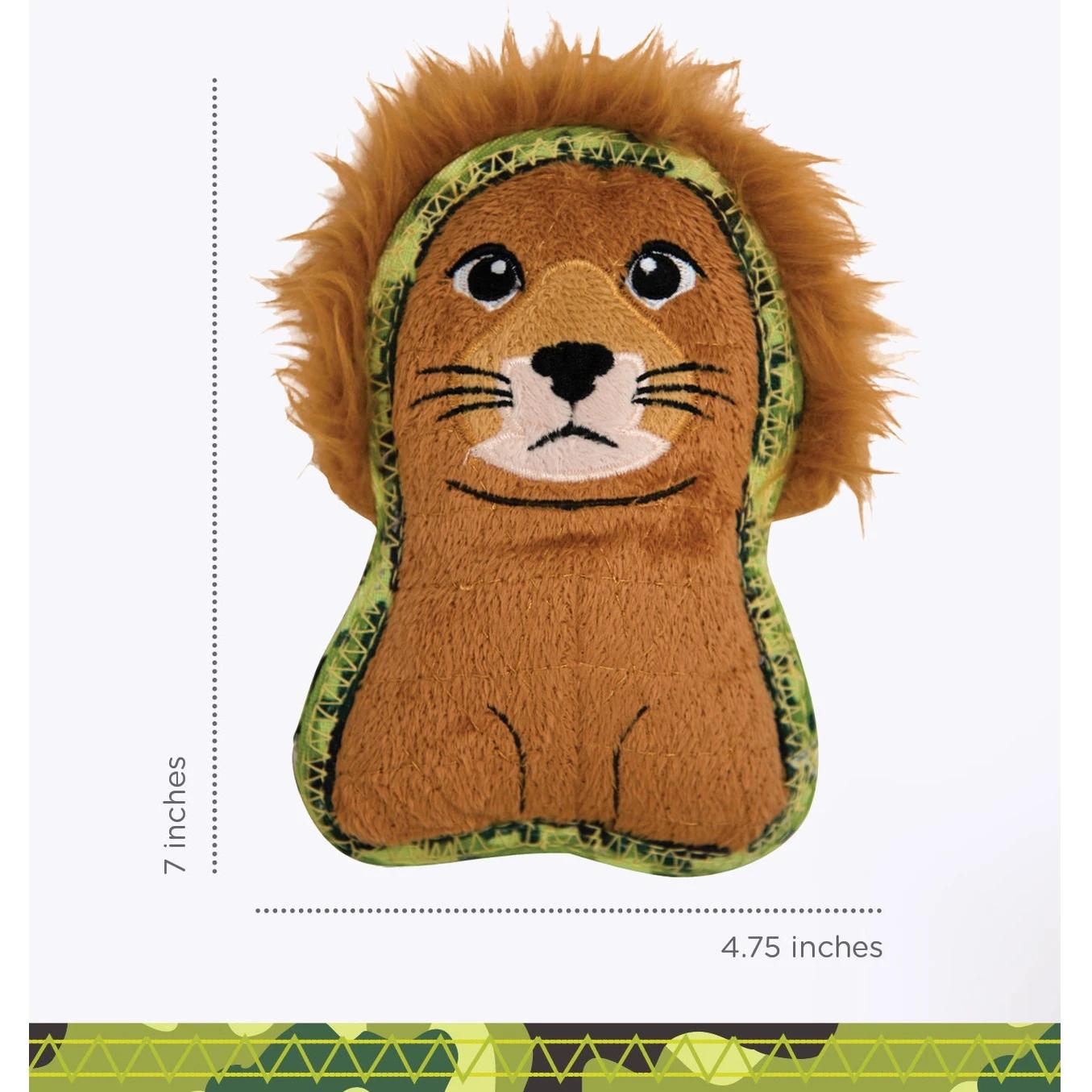 Игрушка-пищалка для собак OUTWARD HOUND Extreme Seamz лев 2,5x18x10 см (oh69884) - фото 2