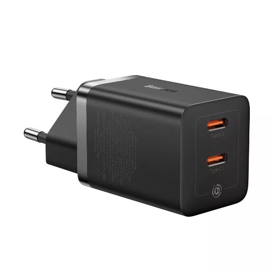 Зарядное устройство сетевое BASEUS GaN5 Fast Charger Type-C to Type-C 40W Black (CCGP180101)