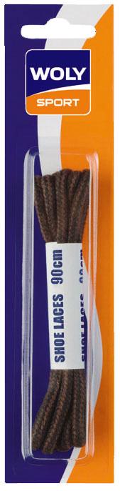 Шнурки Woly Sport круглые корич/черные 90 см (WS-5121-24121)