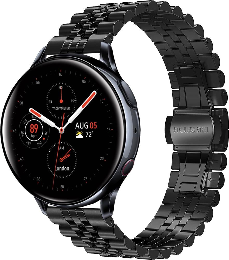 Браслет металлический Stech для Galaxy Watch Active 2 40/44 мм Black (26968-2B)