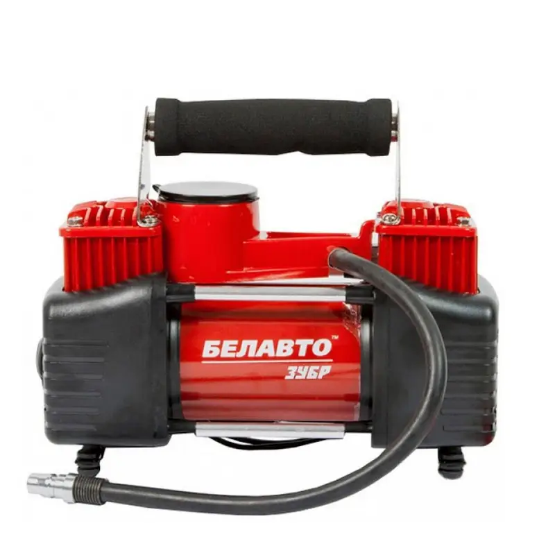 Компрессор автомобильный двухпоршневой Белавто ЗУБР для шин R13-R21 10 Атм 90 л/мин 360 Вт (BK45)