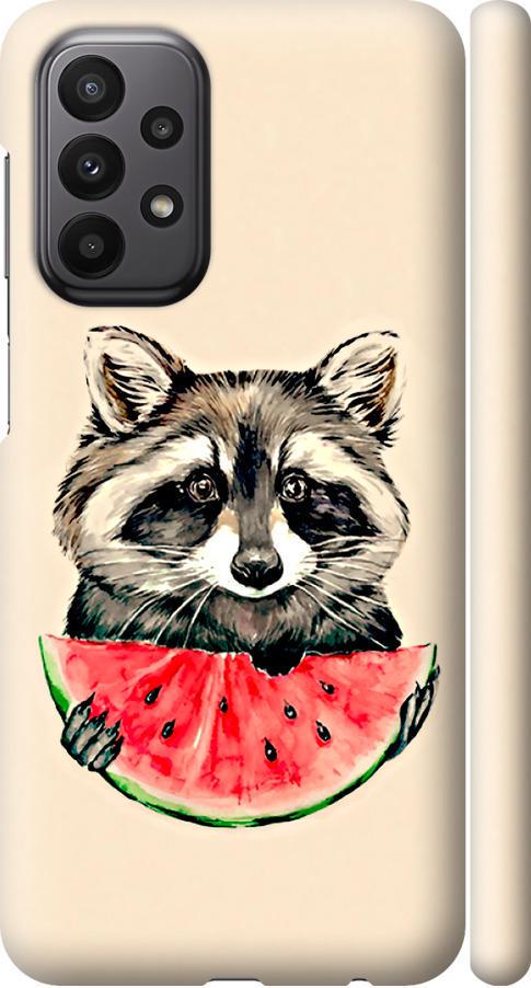 Чохол на Samsung Galaxy A23 A235F Єнотик з кавуном (4605m-2587-42517)