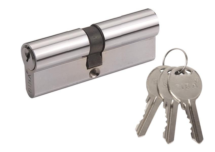 Цилиндр дверной Siba ALU английский ключ-ключ 83 мм 38х45 мм Хром (33.10.40/CKA 3K) Цилиндр дверной Siba ALU английский ключ-ключ 83 мм 38х45 мм Хром (33.10.40/CKA 3K)