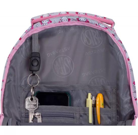 Рюкзак ASTRABAG Sweet Bunny 39х28х15 см 20 л Розовый (5901137159706) - фото 4