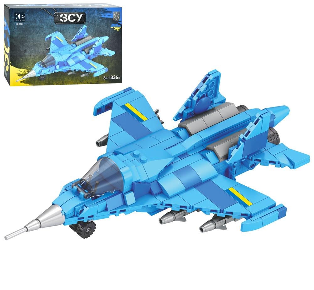 Детский конструктор Limo Toy Тяжелый многоцелевой истребитель Су-27 366 деталей (KB 1124)