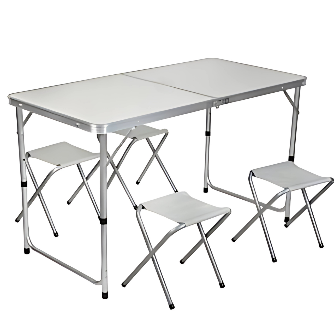 Стол складной усиленный Z3000 туристический для пикника/рыбалки 4 стула Белый (TM0012398)